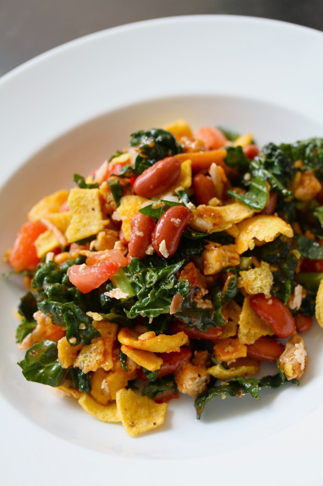 Smith's Vegan Kitchen Tempeh and Kale Taco Salad