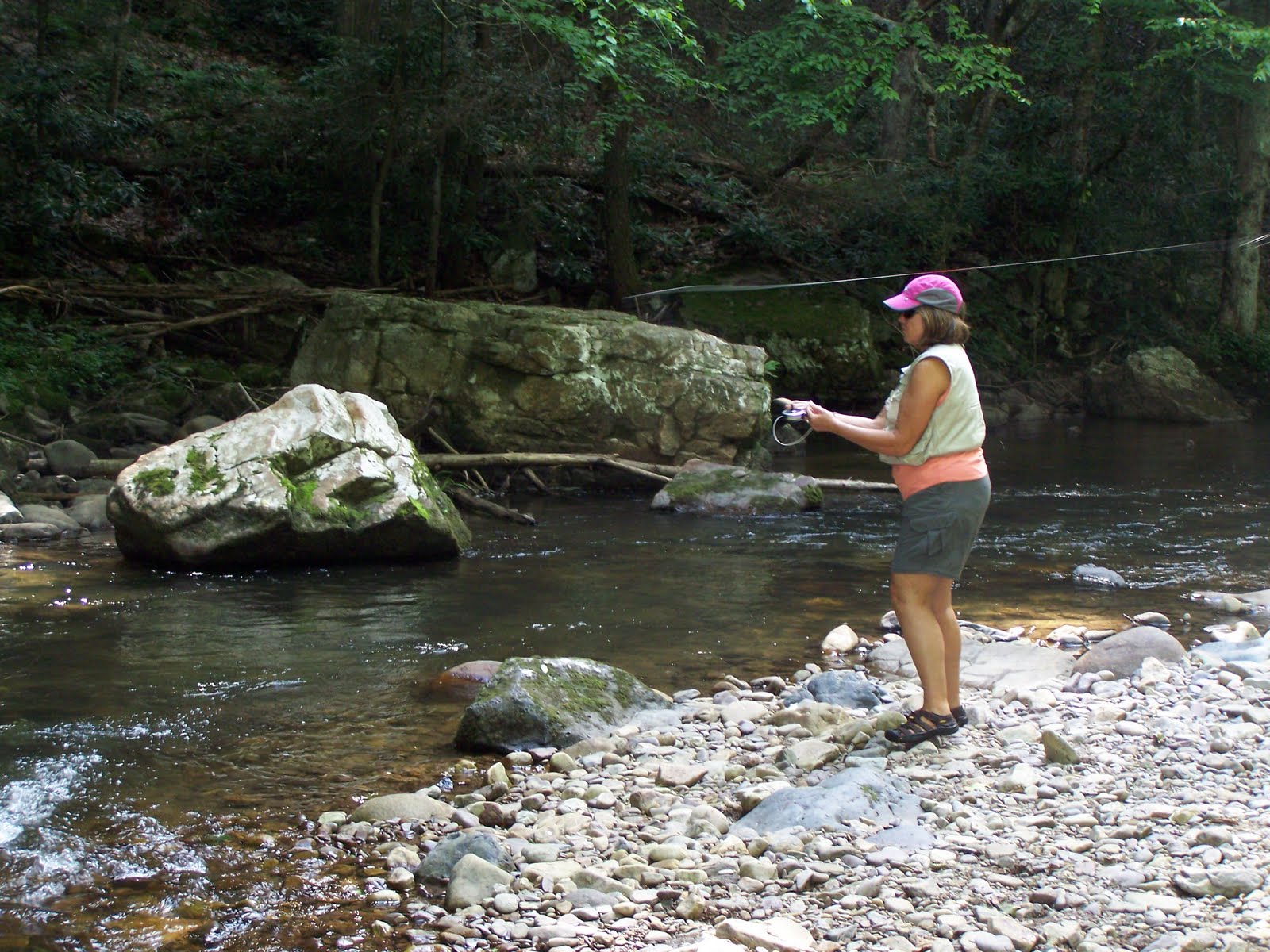 Hiking to the Heights Flyfishing Whitetop Laurel Creek
