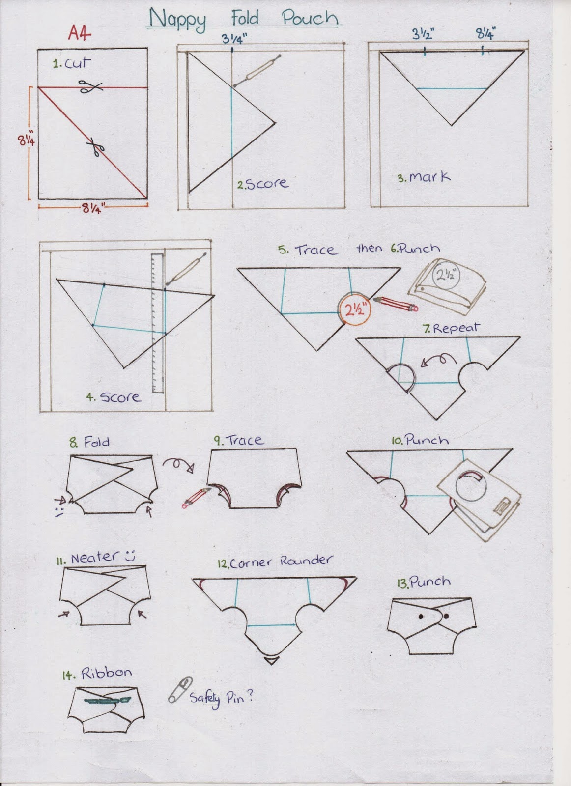 stampin' it up with belinda \ Nappy%2BFold%2Binstructions stampin' it up with belinda \