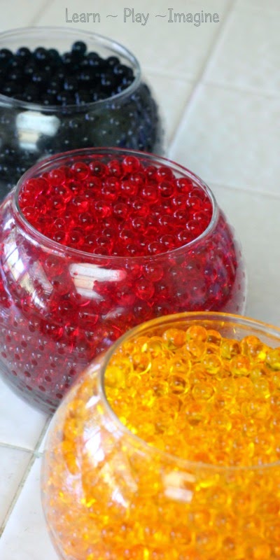 How to add color and scent to water beads for seasonal and themed sensory play