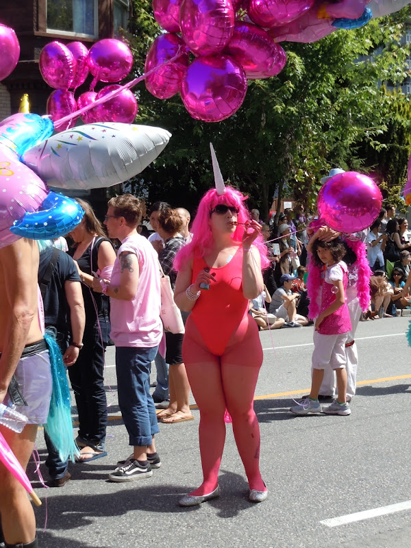 Pink Unicorn Vancouver Pride Parade