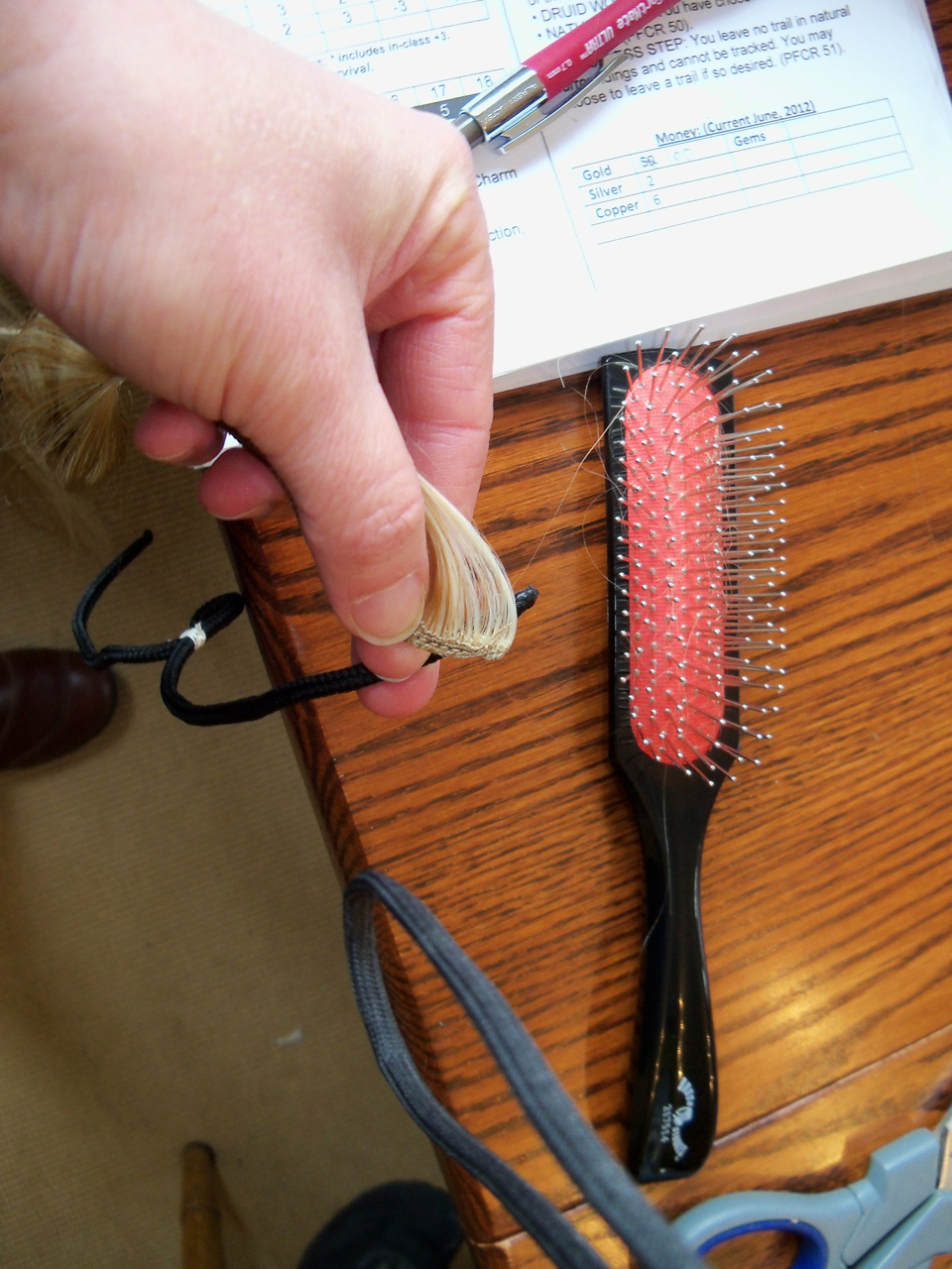 sewing to distraction Making a Hair Switch