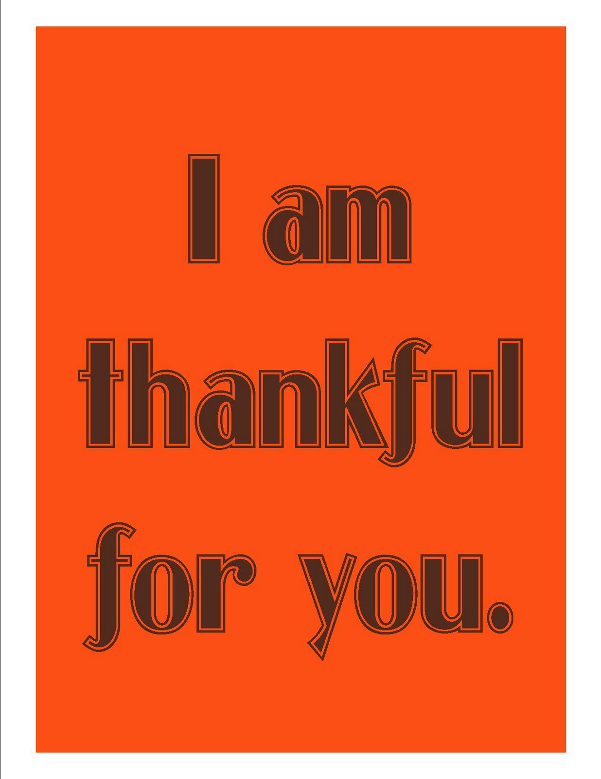 I am thankful for you. A Free Printable Bare Feet on the Dashboard