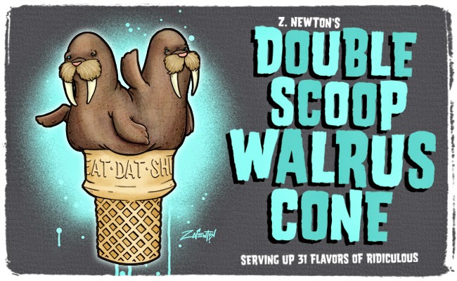 Double Scoop Walrus Cone