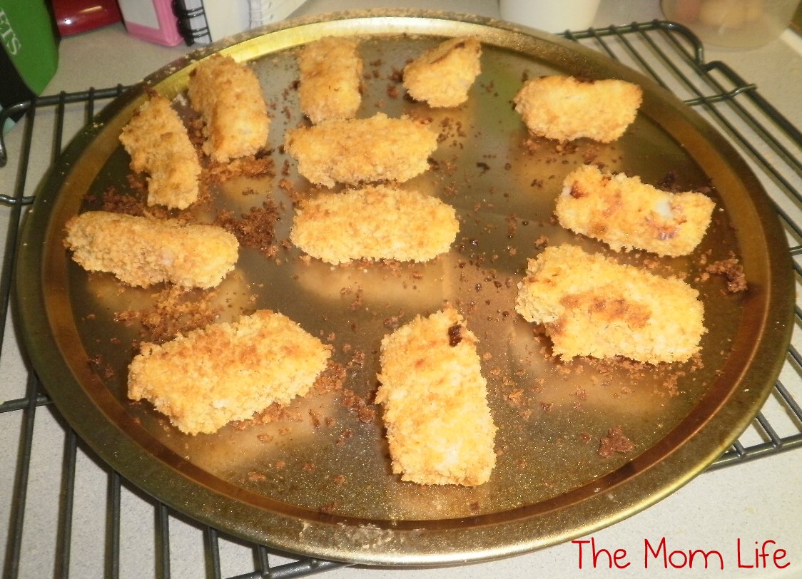The Mom Life Homemade Fish Sticks for dinner!