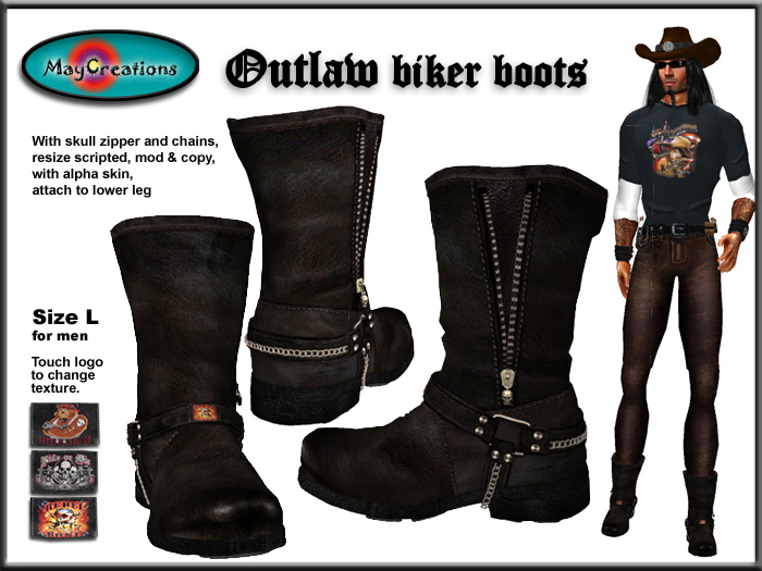 outlaw biker boots