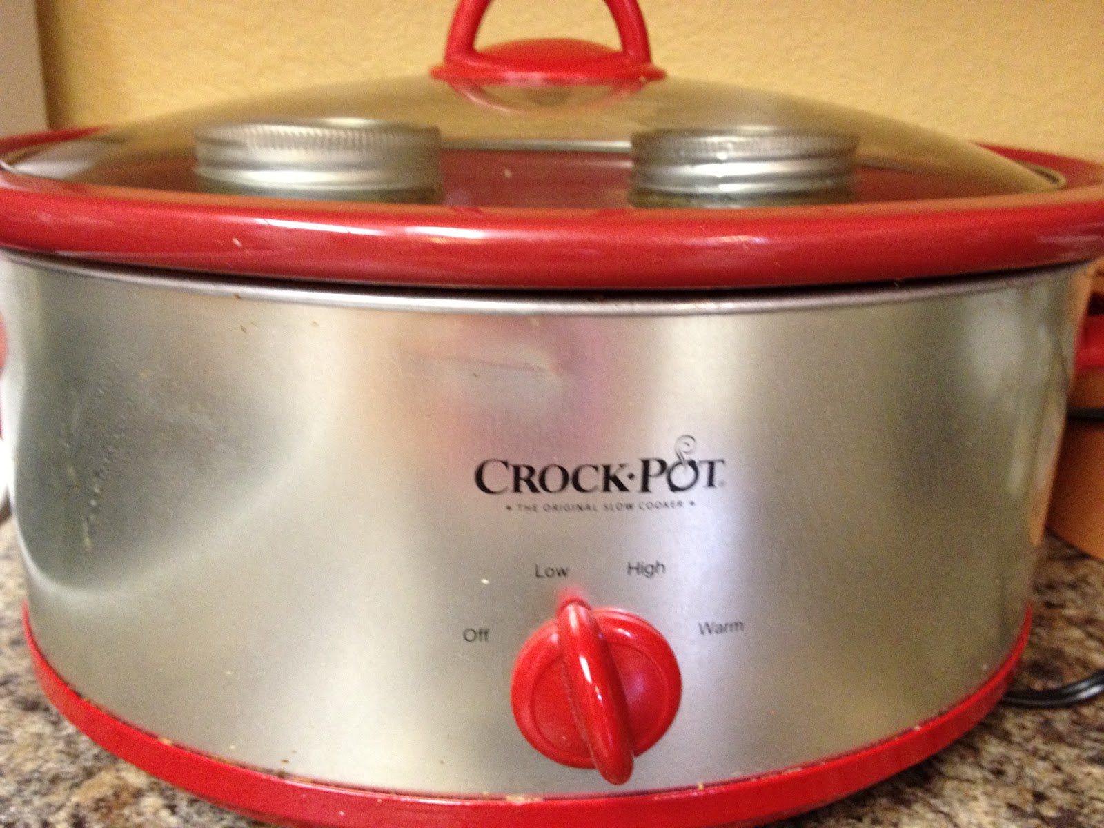 Set crockpot temperature to low. Cook on low for about 3 days, being