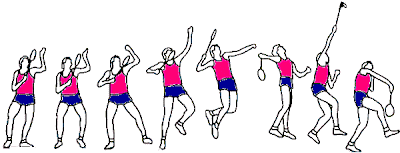 Ilustrasi Smash badminton