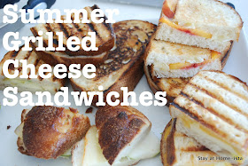 Summer grilled cheese sandwiches