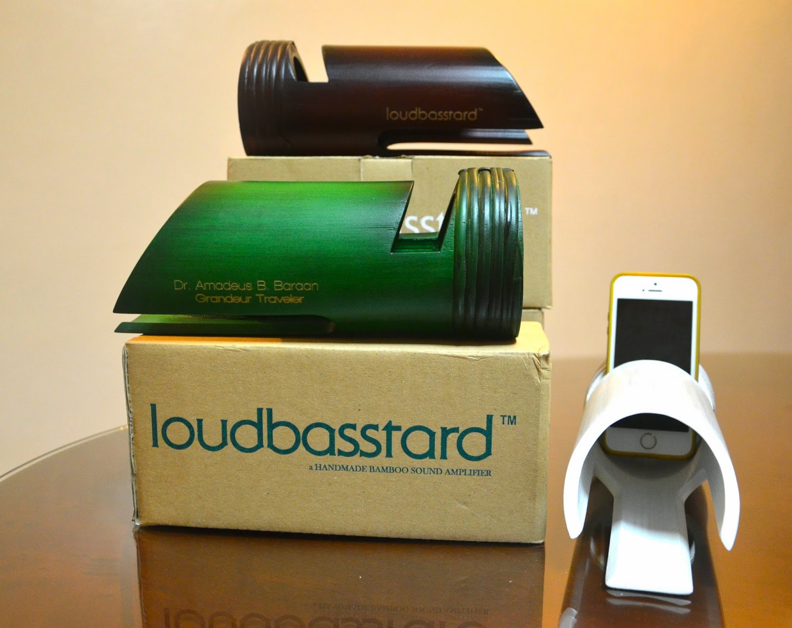 loudbasstard bamboo speaker