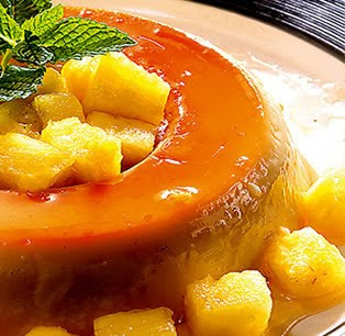 Flan con piña recetas