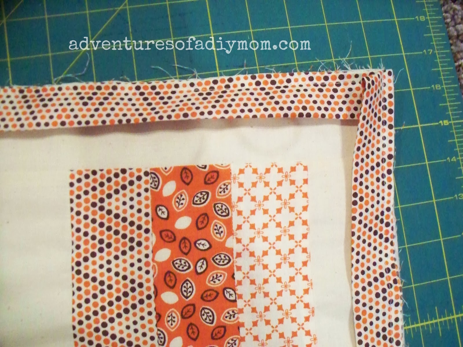 How to Make a Table Runner with Fabric Flowers Adventures of a DIY Mom