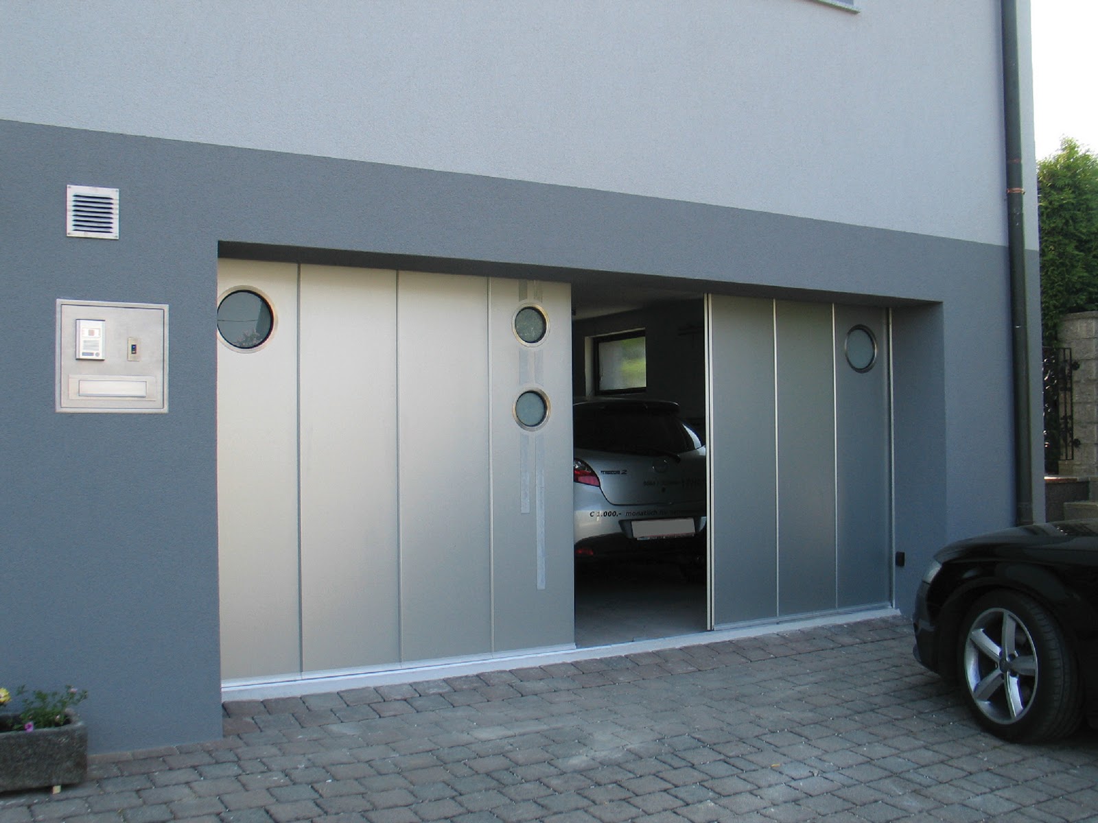 1200 #3D4F5D Side Sliding Doors Are Compatible With Garage Door Operators. pic Garge Doors 37911600