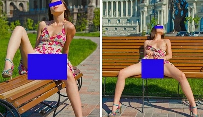 Порно съемки на улице