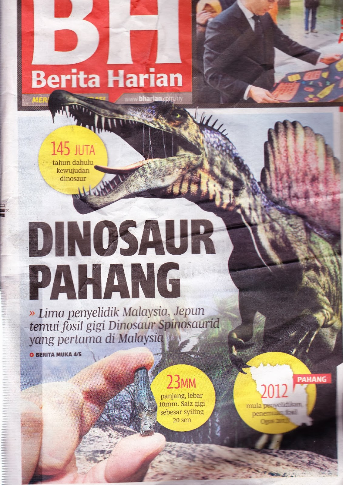 The Faults In Alor Setar Fossil of dinosaur found in Malaysia!