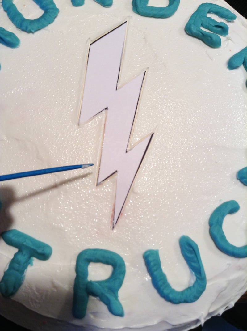 lightning bolt cake