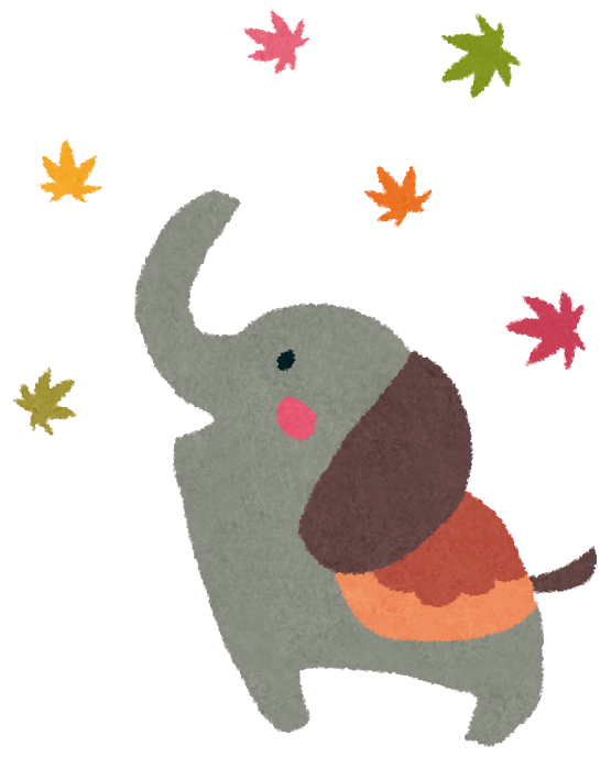 紅葉のイラスト 象 無料イラスト かわいいフリー素材集 ゾウのイラスト画像 象 まとめ Naver まとめ
