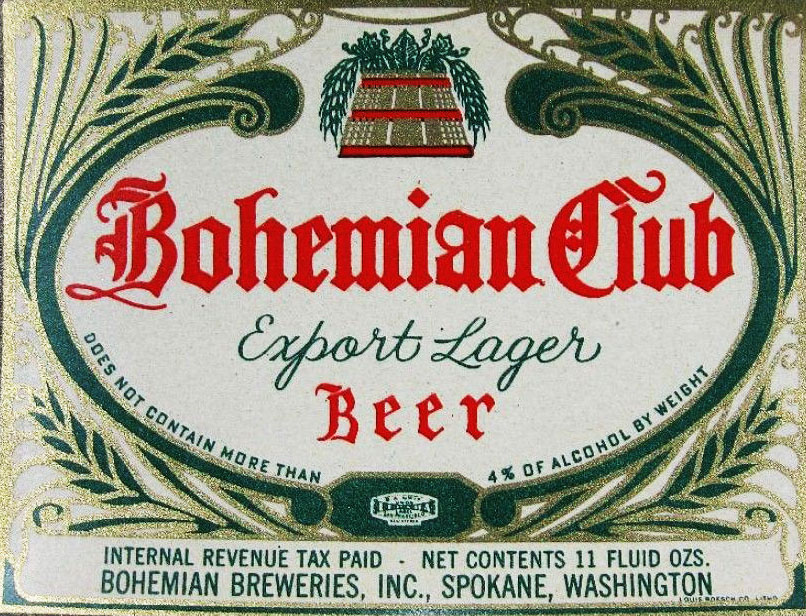 Vintage Spokane Bohemian Breweries