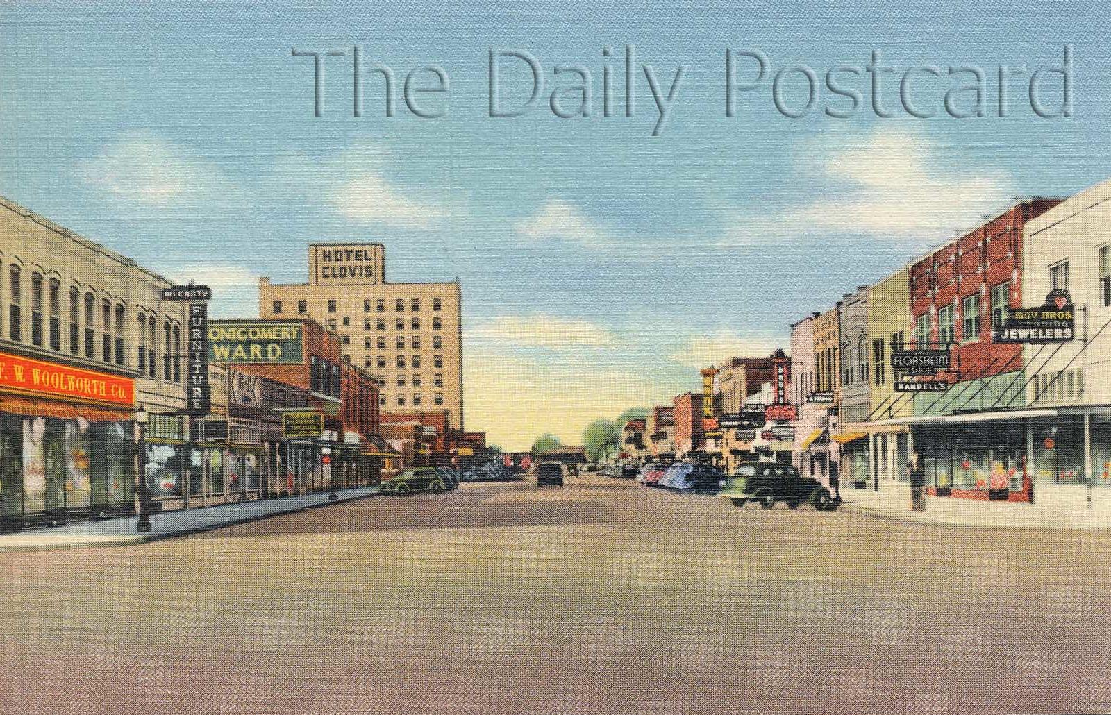 The Daily Postcard Main Streets in Raton and Clovis, New Mexico