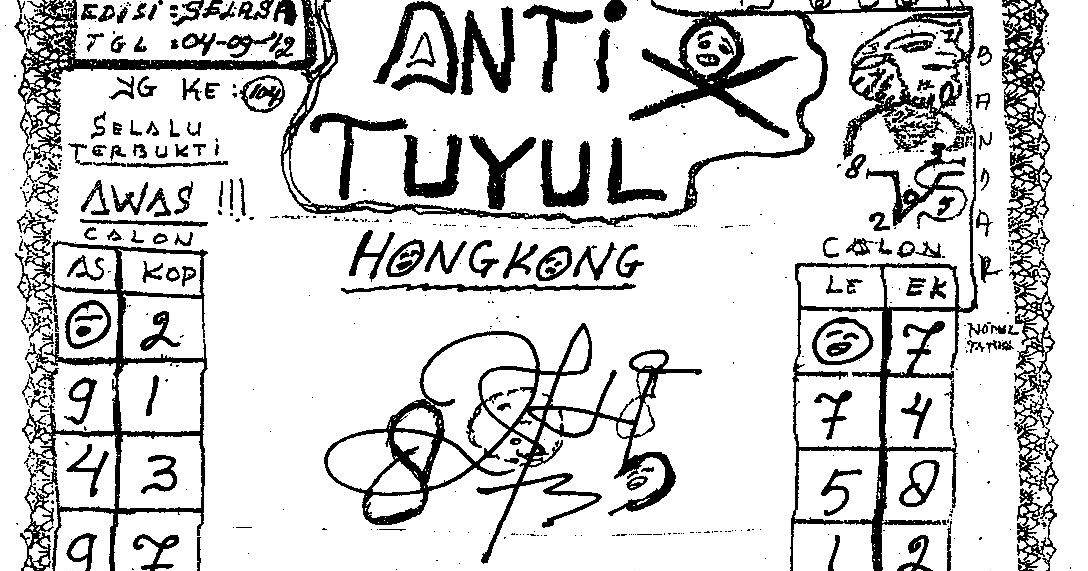 Bongkar Togel Prediksi Anti Tuyul Selasa 04 September 2012