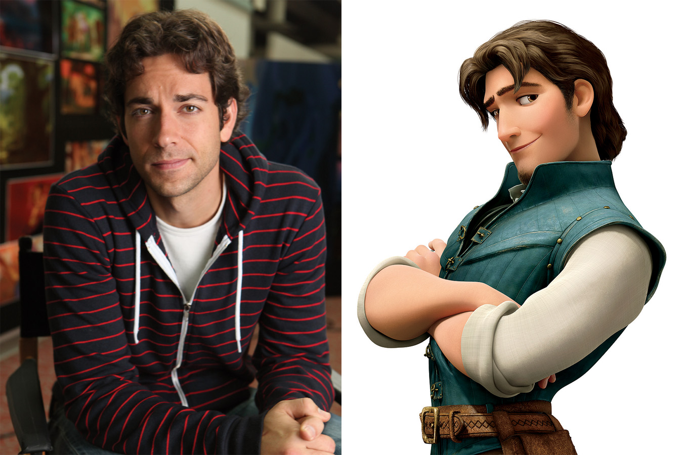 Zachary Levi as Flynn Rider in Tangled.