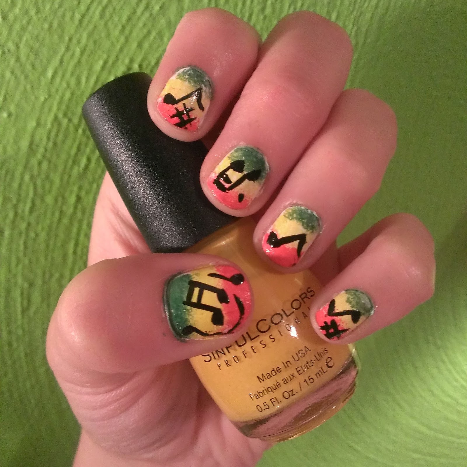 Lauren's Nail Art: Bob Marley Nails