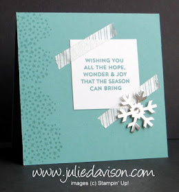 Nov 2014 Simply Snowflake Paper Pumpkin Alternative Card Designs + GIVEAWAY #paperpumpkin #stampinup www.juliedavison.com