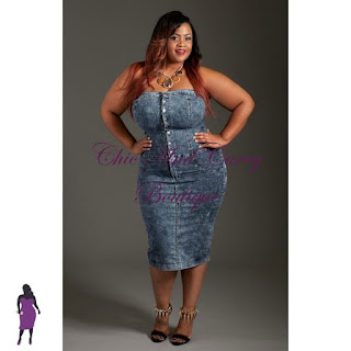 Vestido jeans plus size justo Modelos de vestido jeans plus size justinho - dicas e fotos
