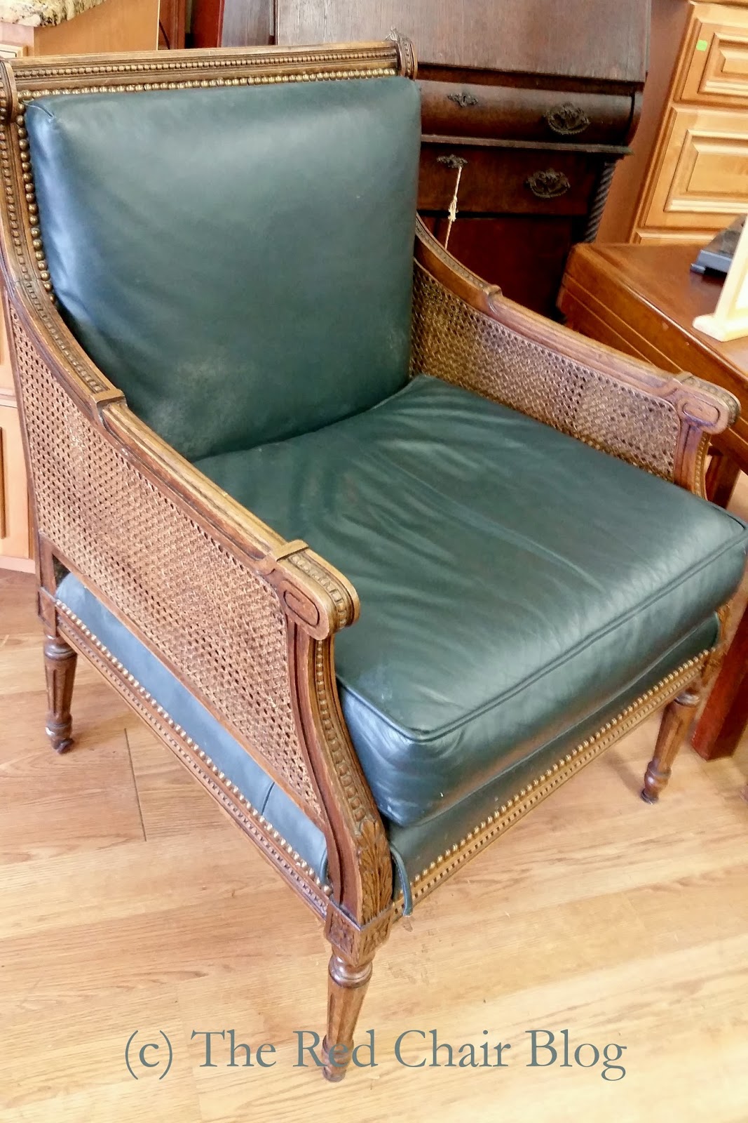 The Red Chair Blog Habitat for Humanity Restore Find Cane and Leather