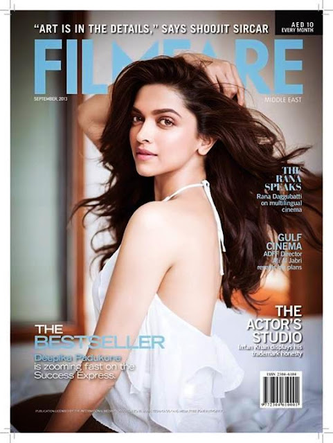 Zooming fast on the success express-Deepika on the cover of Filmfare Middle East