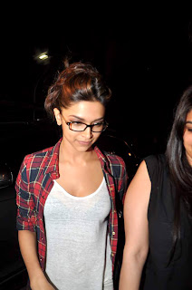 Deepika Padukone at Ranbir kapoor's birthday bash Deepika Padukone at Ranbir kapoor's birthday bash