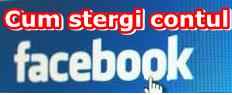 Cum stergi un cont de facebook sterge contul facebook