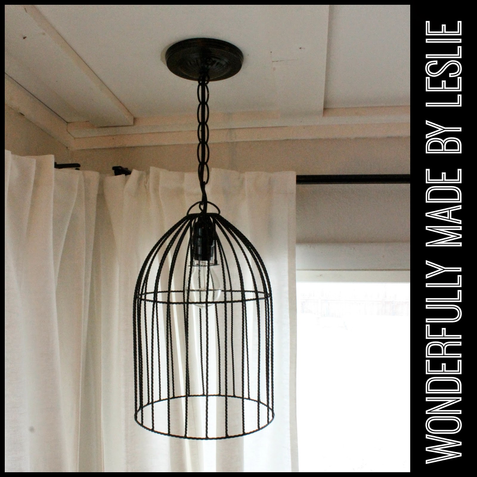 Wonderfully Made DIY Ceiling Light Fixture