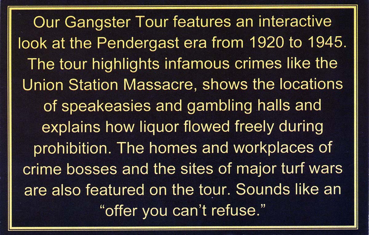 John and Sigrid's Adventures Kansas City Gangster Tour & Union Station