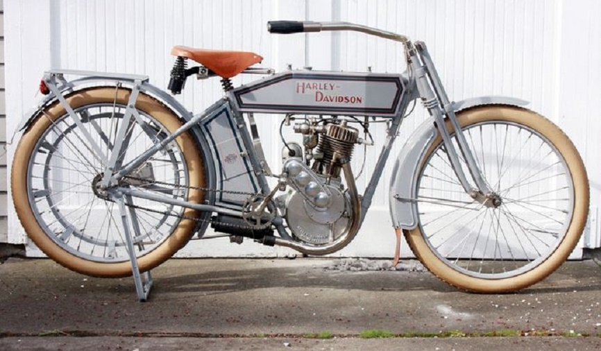 1912 - HARLEY 8A - UN CYLINDRE F HEAD - COURROIE