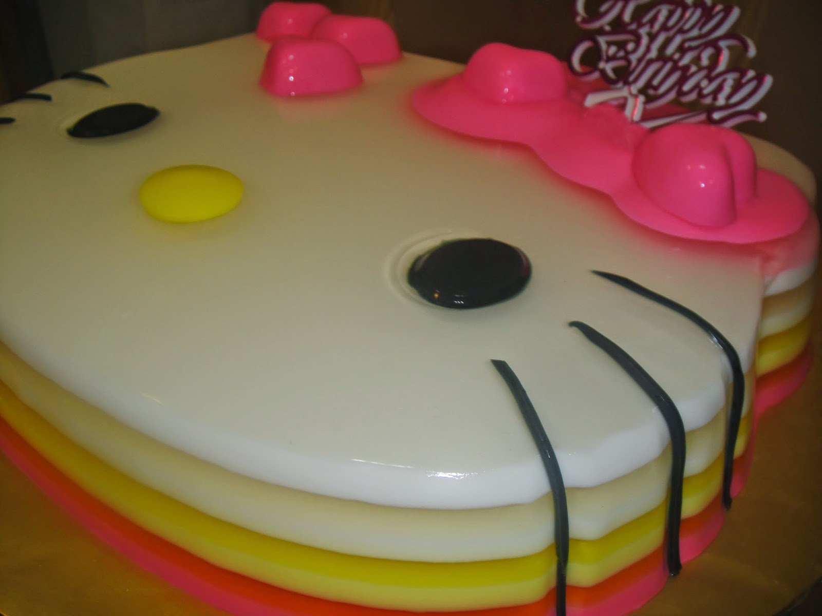 YES.HomemadeBakery Happy Sweet Hello Kitty Pudding Jelly Cake