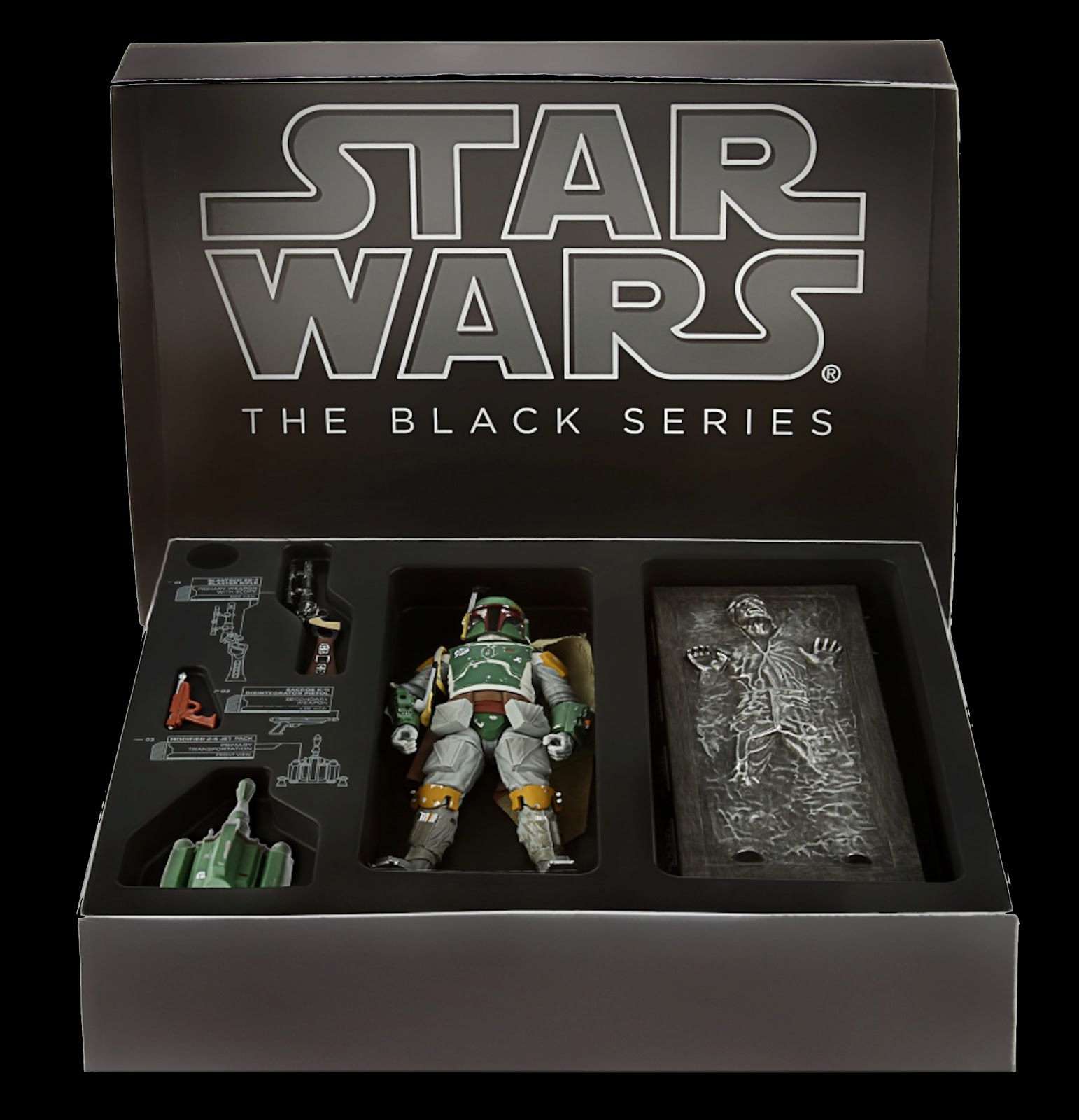 boba fett and han solo in carbonite black series