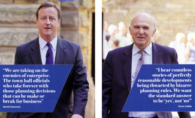 Cameron and Cable attack planning - courtesy of www.planningresource.co.uk Cameron and Cable attack planning - courtesy of www.planningresource.co.uk