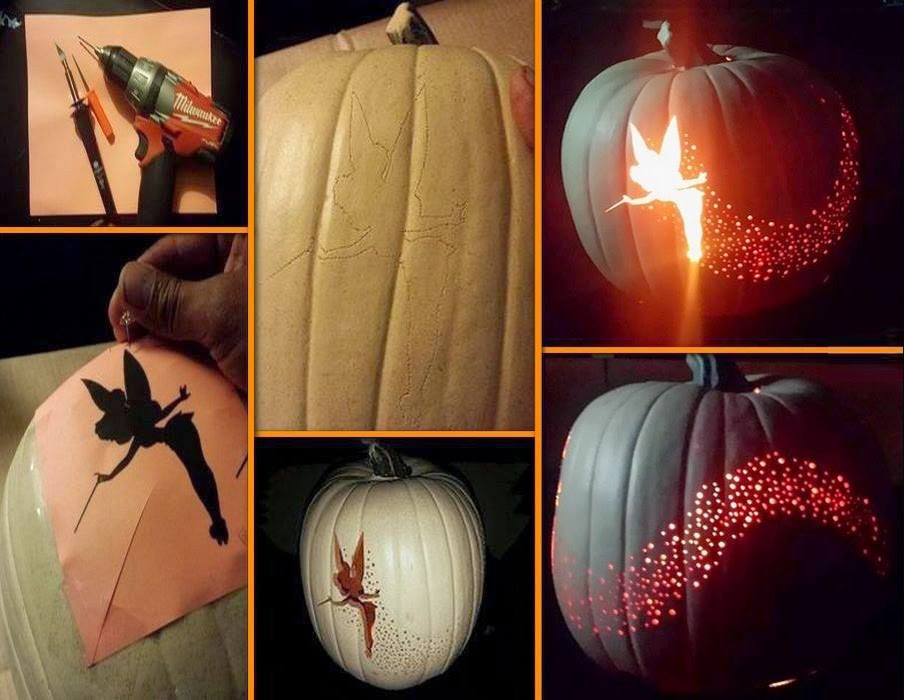 tinkerbell pumpkin carving creative ideas tinkerbell halloween pumpkin