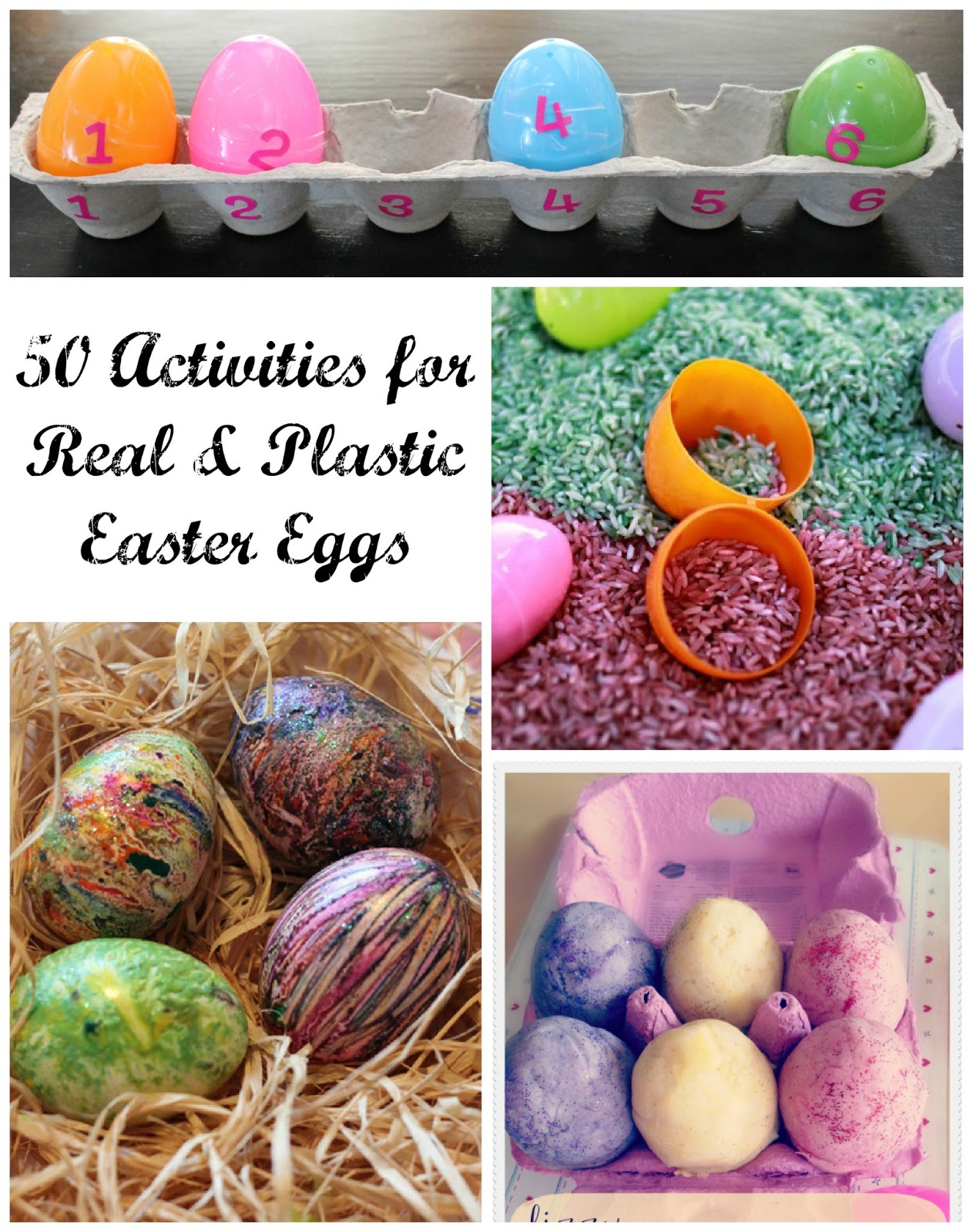 50 Activities for Real and Plastic Easter Eggs Kid's Coop Reading