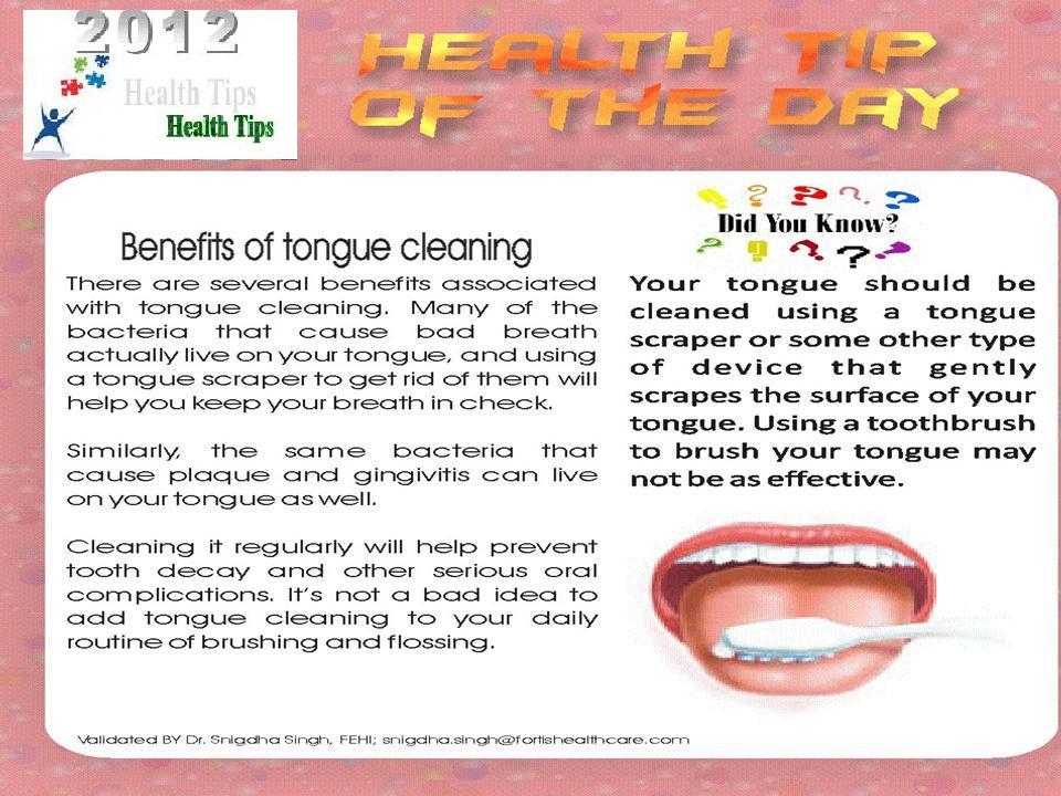 Get Everything Done Benefits of Tongue Cleaning Health Tips...