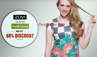 50% Off upto Rs. 100 via PayUmoney – Zovi 50% Off upto Rs. 100 via PayUmoney – Zovi