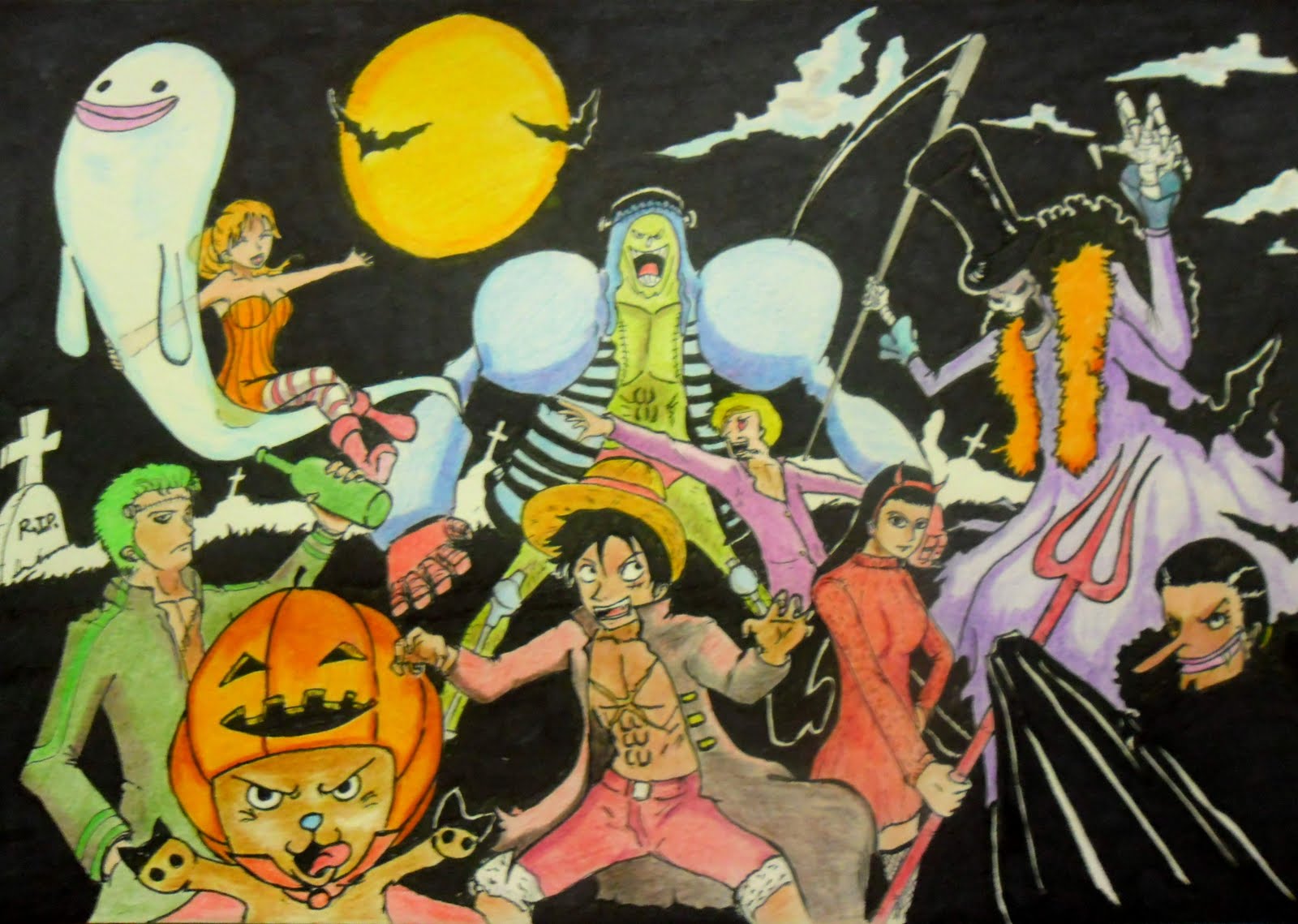 Résultat de recherche d'images pour "image mangas joyeux halloween"