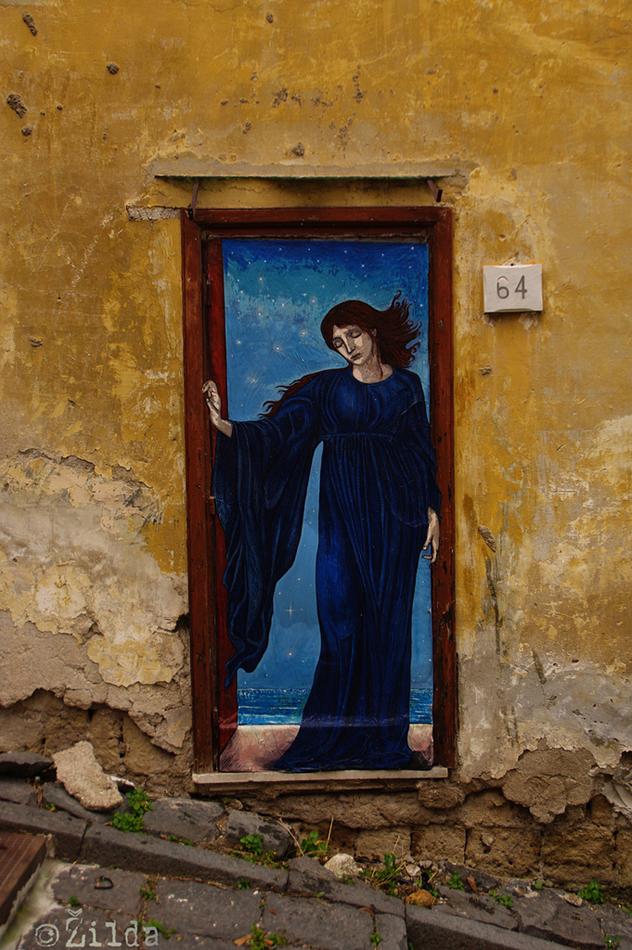 Zilda, street art, Naples, Fragiles Fabulae