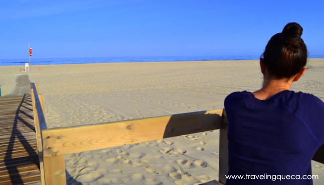 Playa de San Jacinto en la zona centro de Portugal