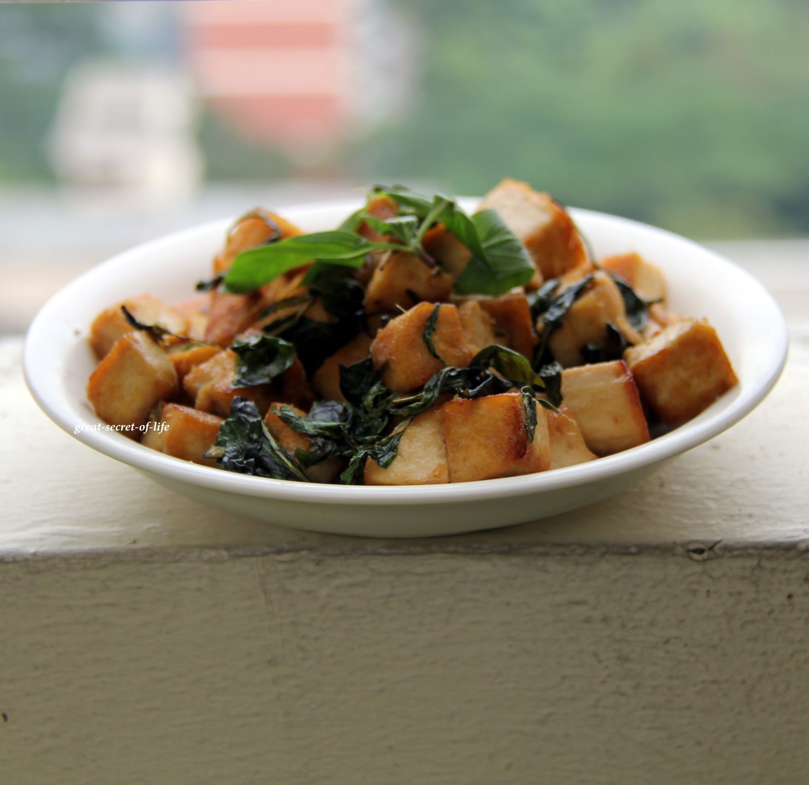 Greatsecretoflife Vegan Basil Tofu