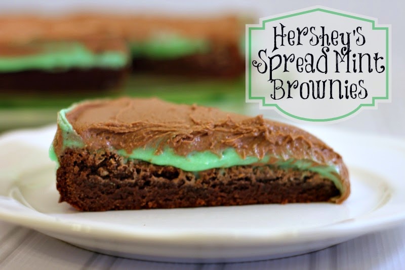 Crazy for Cookies and more Hershey's Spread Mint Brownies