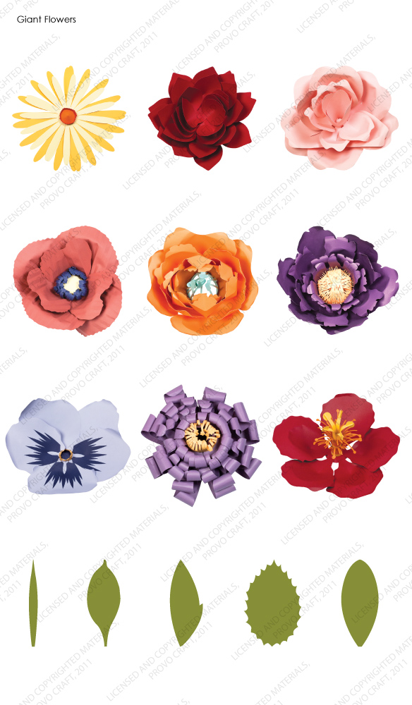 GIANT FLOWERS Cricut Art Cartridge New! SUPERB!!! eBay