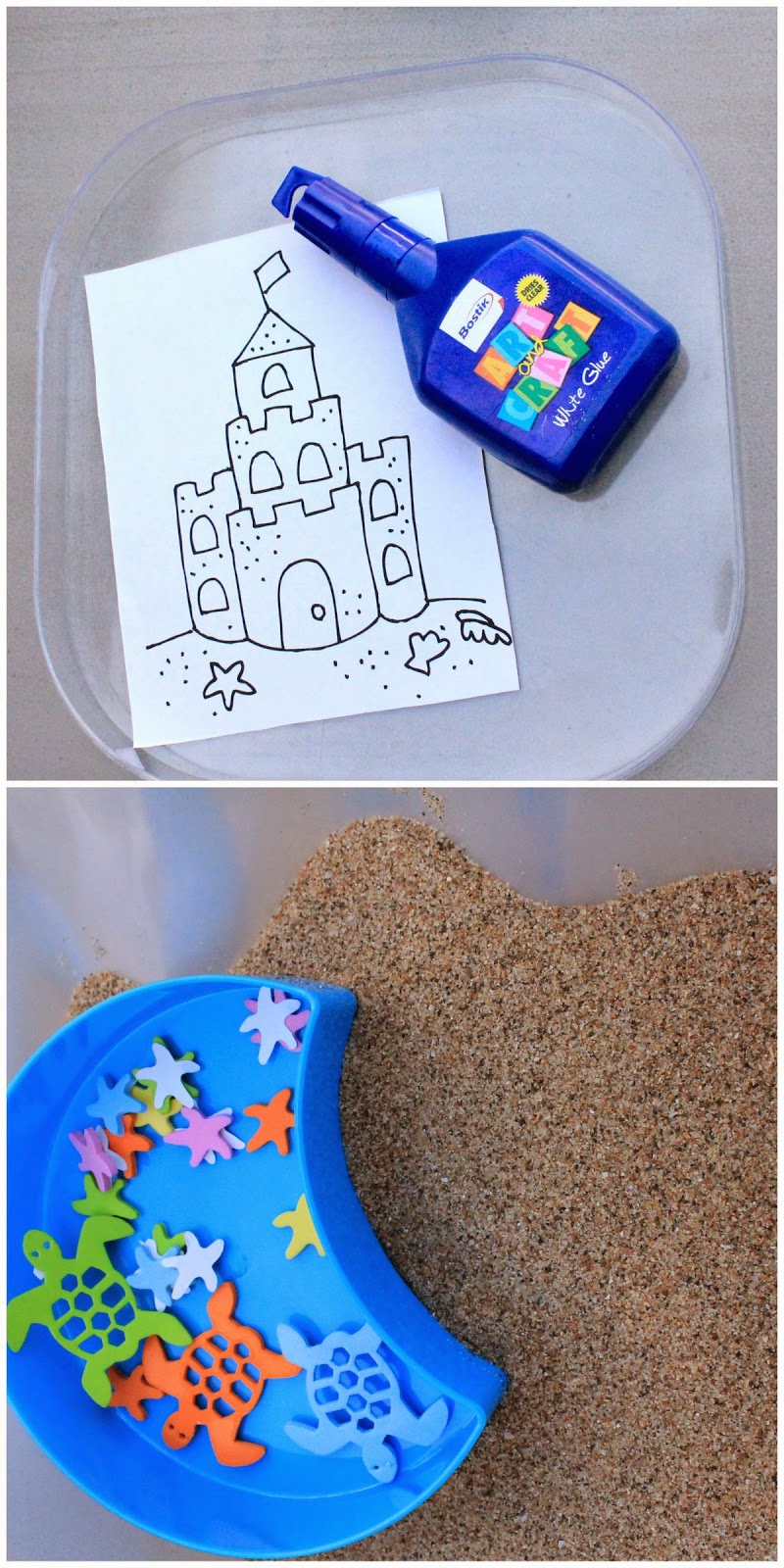 MakingMamaMagic Sandcastle Sand Art