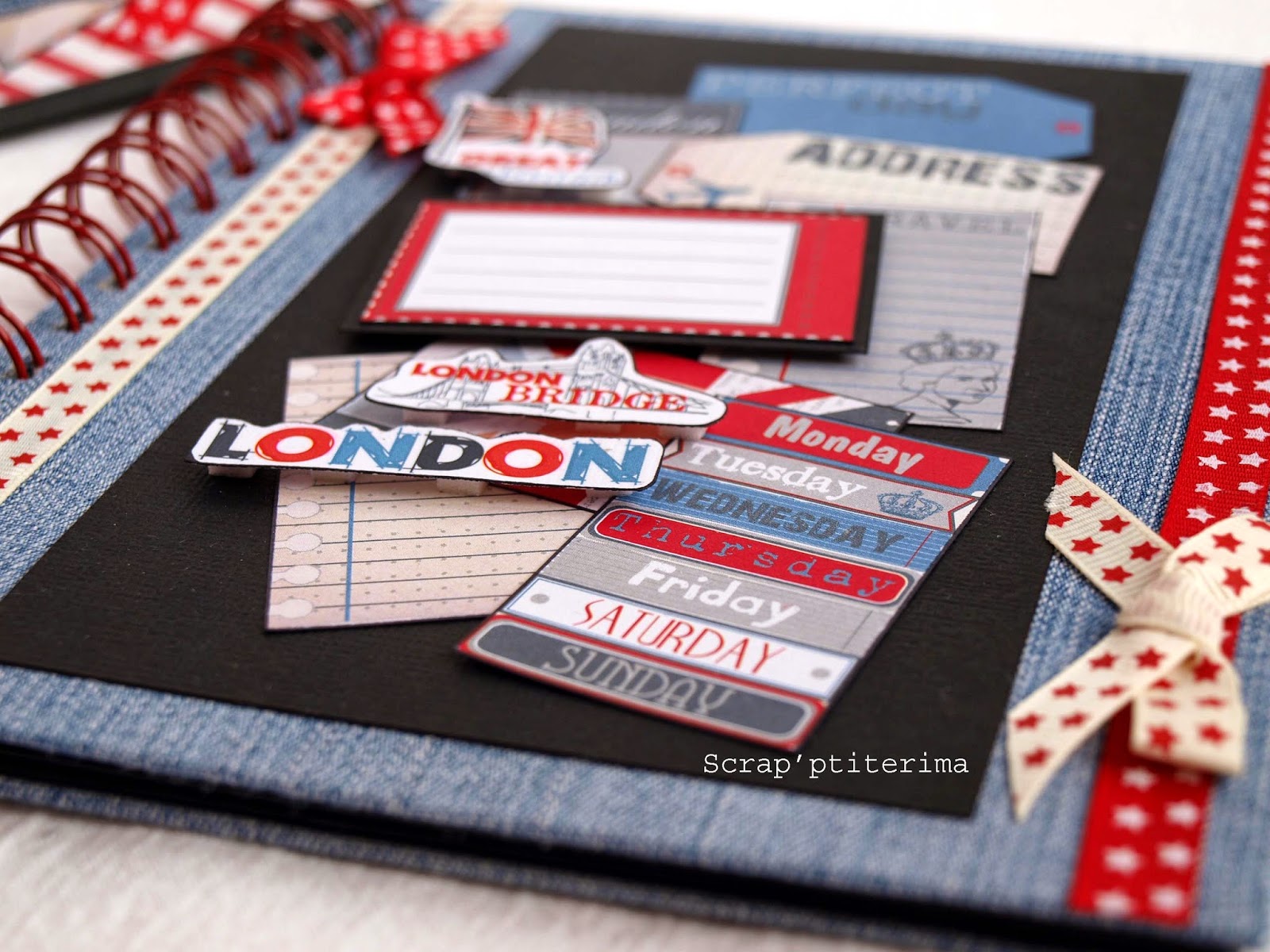 Scrap'ptiterima minialbum photo et carte Londres